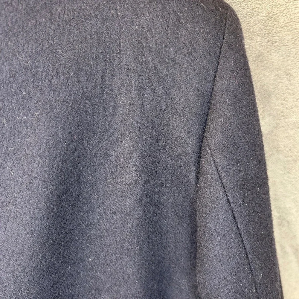 VTG Polo Ralph Lauren Wool Blazer Mens 42 Navy Virgin Wool Sport Coat University